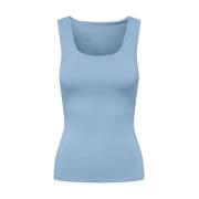 Mouwloze 2-Ways Fit Top Only , Blue , Dames