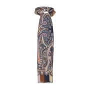 Kasjmier en Zijde Mix Paisley Sjaal Etro , Multicolor , Dames