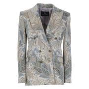 Multicolor Paisley Patroon Double-Breasted Blazer Etro , Multicolor , ...