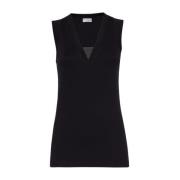 Zwarte T-shirts en Polos Brunello Cucinelli , Black , Dames