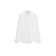 Witte Katoenen Poplin Overhemd Sportmax , White , Dames