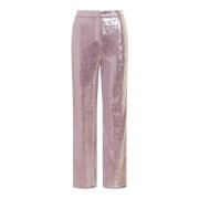 Wijde broek Rotate Birger Christensen , Pink , Dames