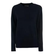 Zwarte Cashmere Crew Neck Sweater Calvin Klein , Black , Dames