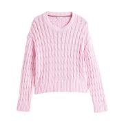 Klassieke Katoenen Gebreide Trui Tommy Hilfiger , Pink , Dames