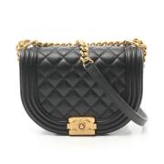 Pre-owned Leather chanel-bags Chanel Vintage , Black , Dames