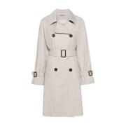 Grijze Jas Damesmode Stijlvol Max Mara , Gray , Dames