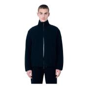 Matte Finish Donsjack met Logo Moncler , Black , Heren