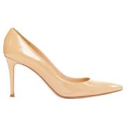 Pre-owned Leather heels Gianvito Rossi Pre-owned , Beige , Dames