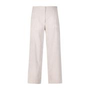 Corduroy Palina Broek met Wijde Pijpen Raffaello Rossi , Beige , Dames