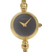 Pre-owned Glass watches Gucci Vintage , Black , Dames