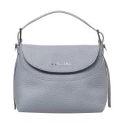 Blauwe Leren Handtas Elegante Stijl Orciani , Blue , Dames