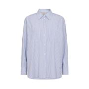 Elegante Off-White Blauwe Shirt Freequent , Blue , Dames