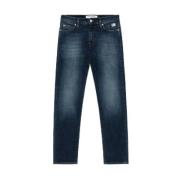 Donkere Wassing Slim Fit Denim Jeans Roy Roger's , Blue , Heren