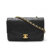 Pre-owned Leather chanel-bags Chanel Vintage , Black , Dames