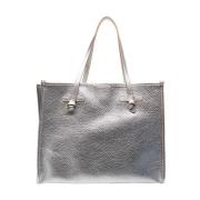 Zilveren Leren Shopper 'Marcella' Gianni Chiarini , Gray , Dames