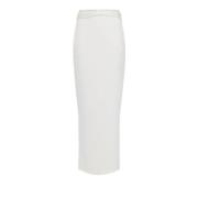 Strik Detail Lange Rok Ivoor Elisabetta Franchi , White , Dames