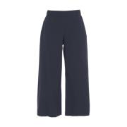 Blauwe Katoenen Culottes Elegante Stijl Ottod'Ame , Blue , Dames