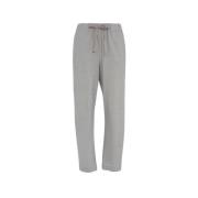 Grijze Casual Wollen Broek Semicouture , Gray , Dames