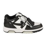 Leren Sneakers Off White , Black , Dames