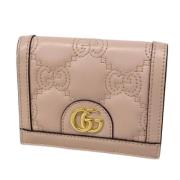 Pre-owned Leather wallets Gucci Vintage , Pink , Dames