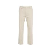 Beige Chino Broek Ss25 Paolo Pecora , Beige , Heren