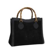 Pre-owned Leather handbags Gucci Vintage , Black , Dames