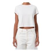 Witte Stijlvolle T-shirt en Polo Agolde , White , Dames