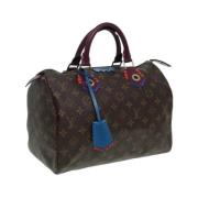 Pre-owned Canvas handbags Louis Vuitton Vintage , Brown , Dames