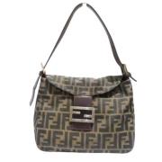 Pre-owned Canvas shoulder-bags Fendi Vintage , Brown , Dames