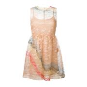 Regenboog Kant Jurk RED Valentino , Multicolor , Dames