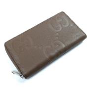 Pre-owned Leather wallets Gucci Vintage , Brown , Dames