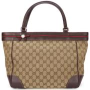 Pre-owned Canvas totes Gucci Vintage , Brown , Dames