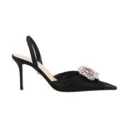 Rhinestone Stiletto Hak Pumps Mach & Mach , Black , Dames