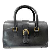 Pre-owned Leather gucci-bags Gucci Vintage , Black , Dames