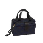 Pre-owned Canvas handbags Salvatore Ferragamo Pre-owned , Blue , Dames