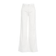 Jeans Flare 7 For All Mankind , White , Dames