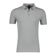 Grijze polo met lange mouwen Hugo Boss , Gray , Heren