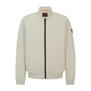 Beige Bomberjack voor Heren Hugo Boss , Beige , Heren