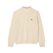 Ronde hals trui Lacoste , Beige , Heren