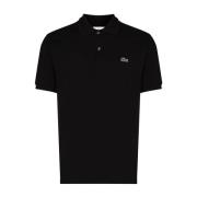 Logo Detail Polo Shirt Lacoste , Black , Heren