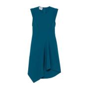 Elegante Polyester Jurk voor Vrouwen Moschino , Blue , Dames