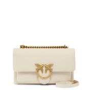 Zachte Mini Pelle Bianc Tas Pinko , White , Dames