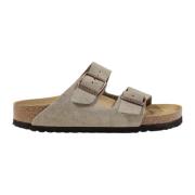 Leren Herensandalen Lente/Zomer Collectie Birkenstock , Beige , Heren