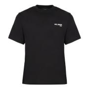 Katoenen Logo T-shirt Axel Arigato , Black , Heren