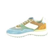 Blauw Combi Runner Sneakers Floris van Bommel , Multicolor , Heren