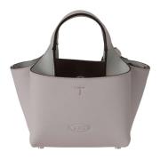 Stijlvolle Micro Leren Tote Tas Tod's , Brown , Dames