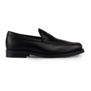 Zwarte leren instap mocassin schoenen Tod's , Black , Heren