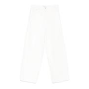 Witte Jeans met knoopsluiting en logo Haikure , White , Dames