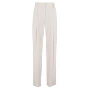 Stijlvolle Broek voor Vrouwen Elisabetta Franchi , Beige , Dames