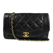 Pre-owned Leather chanel-bags Chanel Vintage , Black , Dames